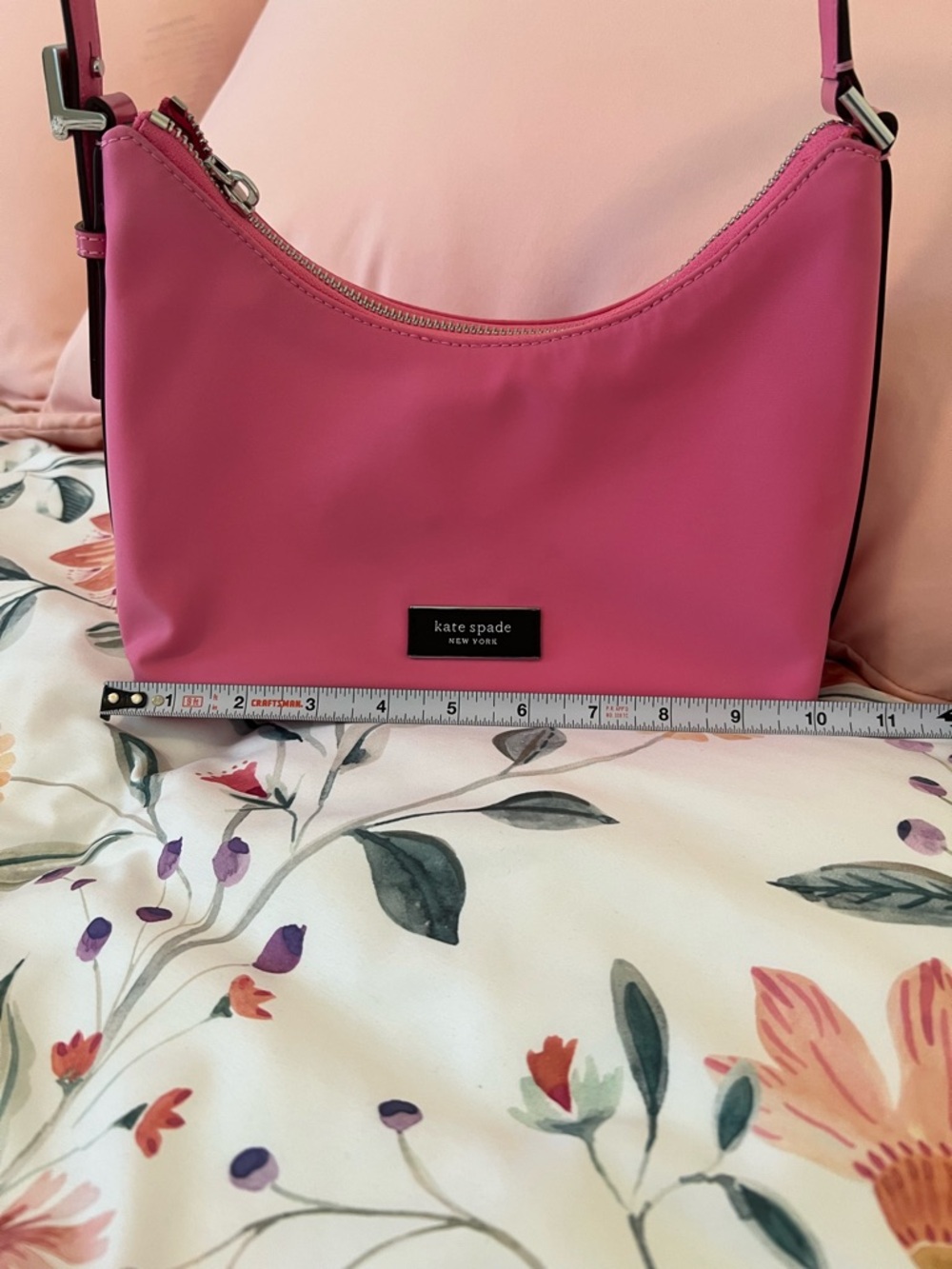 kate spade Pink Shoulder Bag Black Logo - Picture 9 of 12
